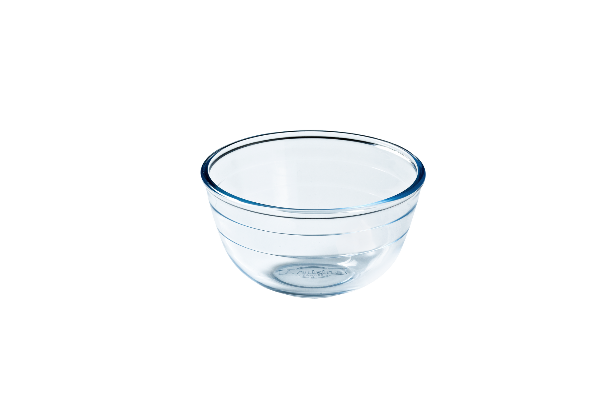 Clear ÔCuisine glass bowl  on a white background