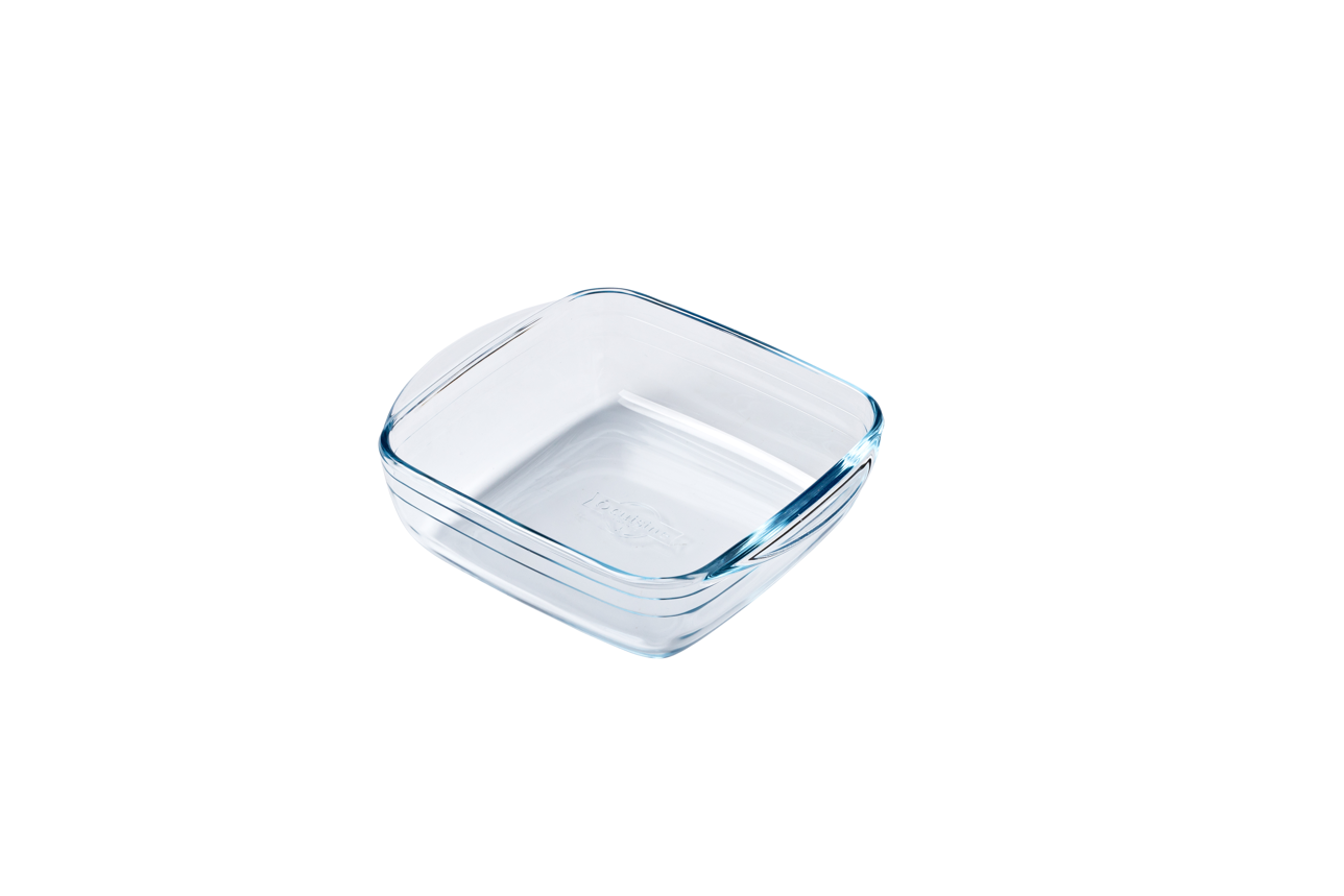 Clear ÔCuisine square Air fryer Roaster on a white background