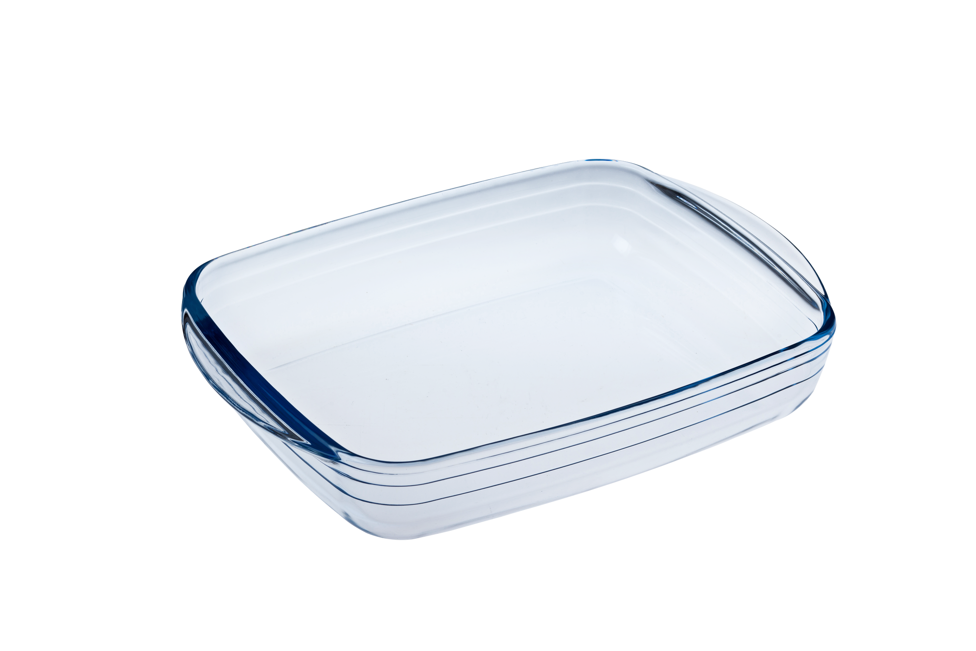 Rectangular ÔCuisine glass roaster on a white background