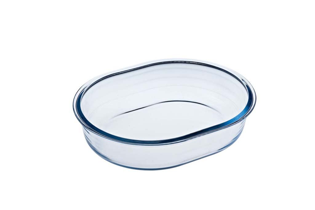 Glass Oval pie dish