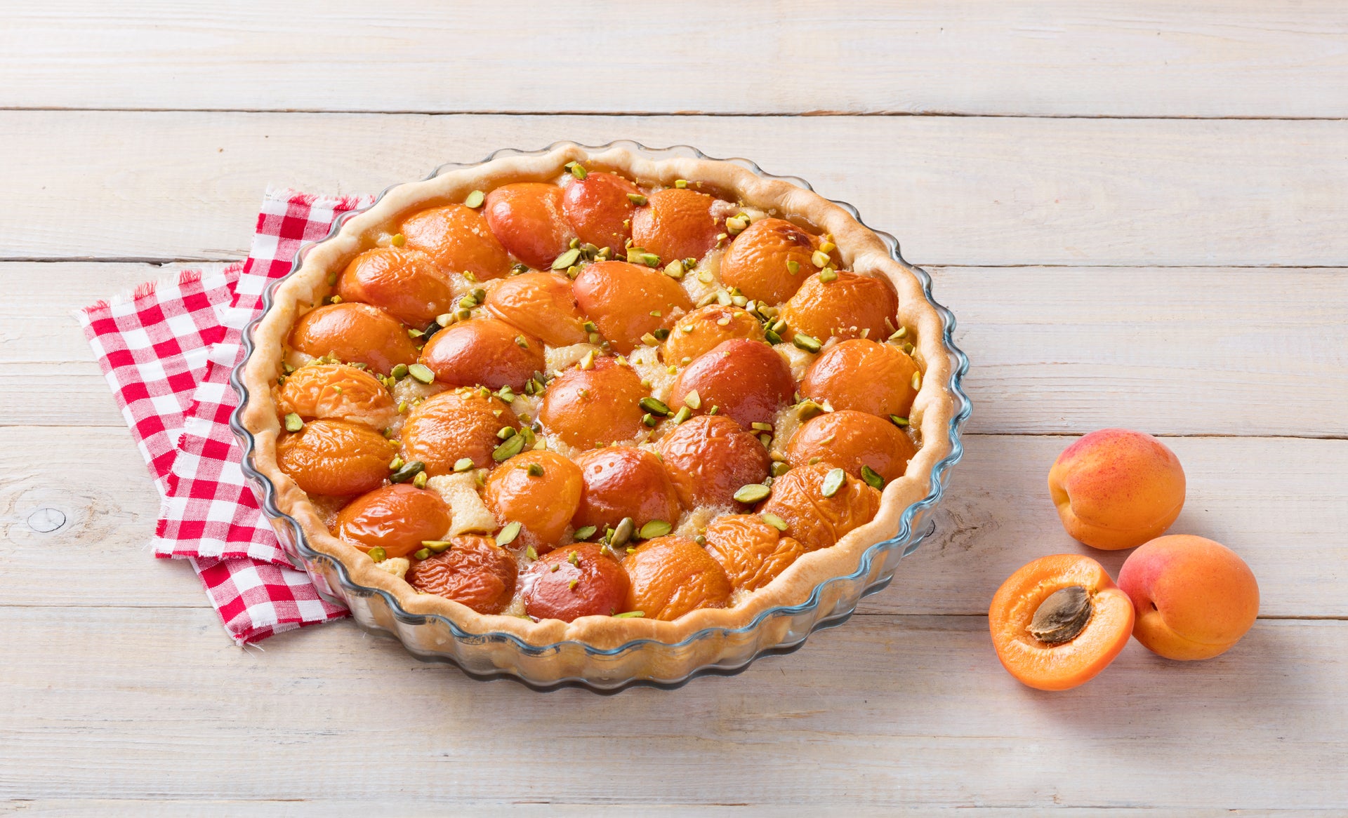 Apricot And Pistachio Tart