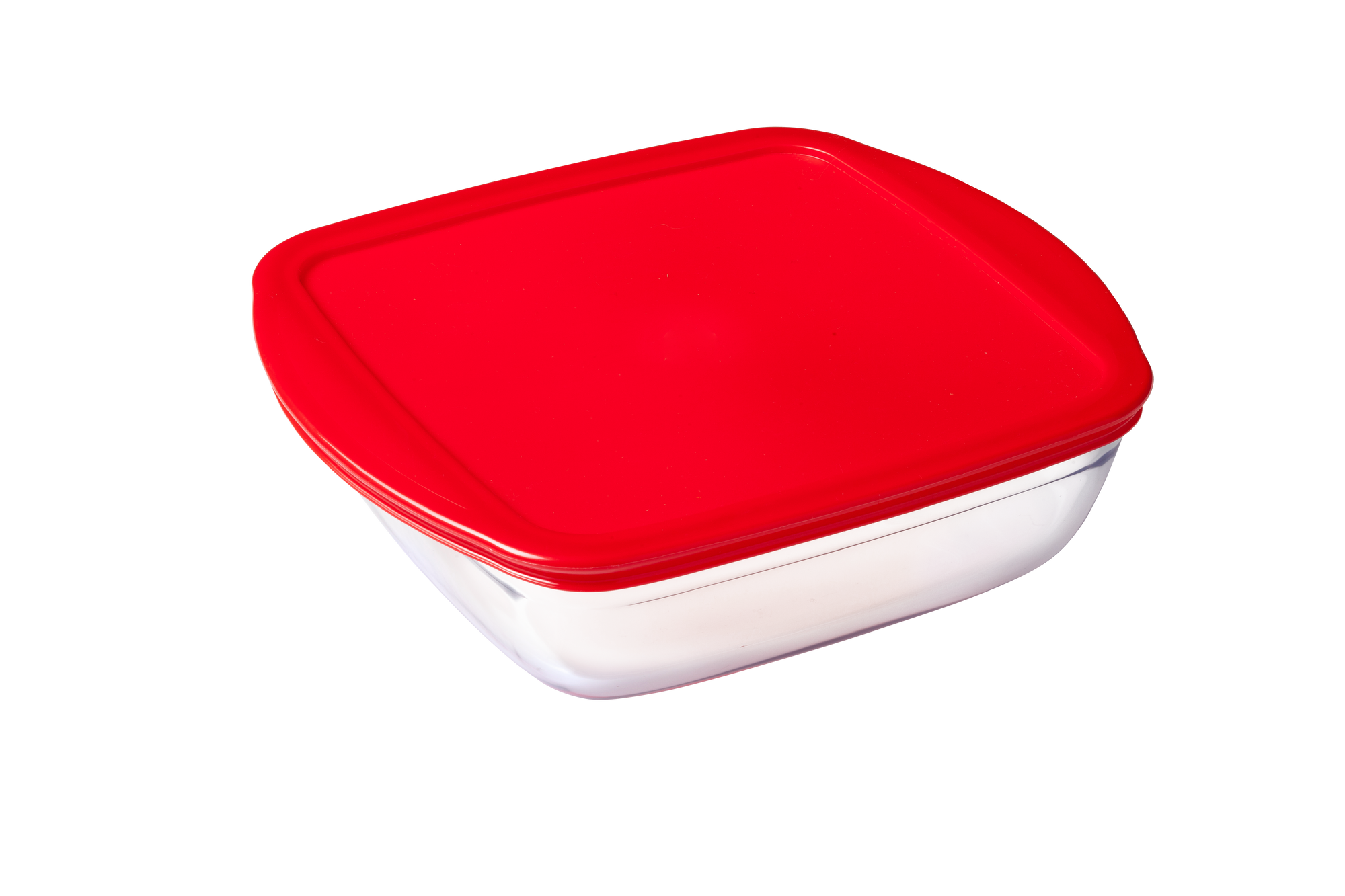 Glass Square Storage Box with Lid