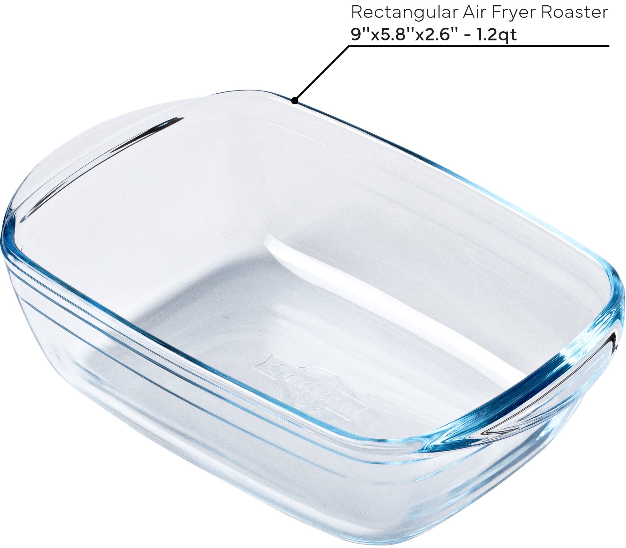 Rectangular Glass Air Fryer Roaster