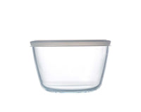 Glass Round storage dish with lid 1,1L