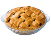 Glass Round cake dish with hand 22cm