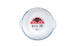 Glass Round cake dish with hand 22cm
