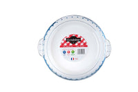 Glass Round cake dish with hand 22cm