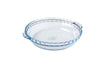 Glass Round cake dish with hand 22cm