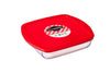 Glass Square storage dish with lid 1,5L