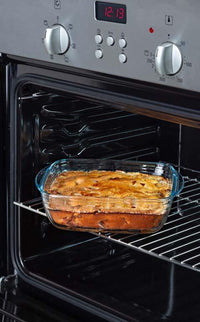 Glass Square storage dish with steam valves