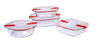 Glass Square storage dish with steam valves