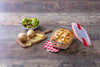 Glass Rectangular storage dish with steam valves