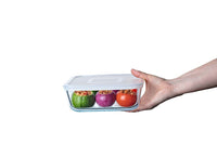 Glass Square storage dish with lid 2L
