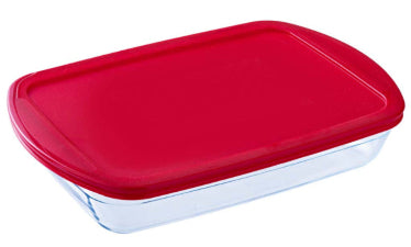 Glass XL Rectangular Roaster with Lid