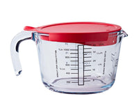Glass Measuring jug with lid