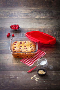 Glass Square storage leakproof dish with lid