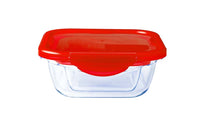 Glass Square storage leakproof dish with lid