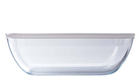 Glass Rectangular storage dish with lid 1,3L