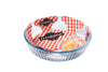 Glass Flutted flan dish 26cm