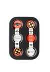 Carbon steel 6 cup muffin tray